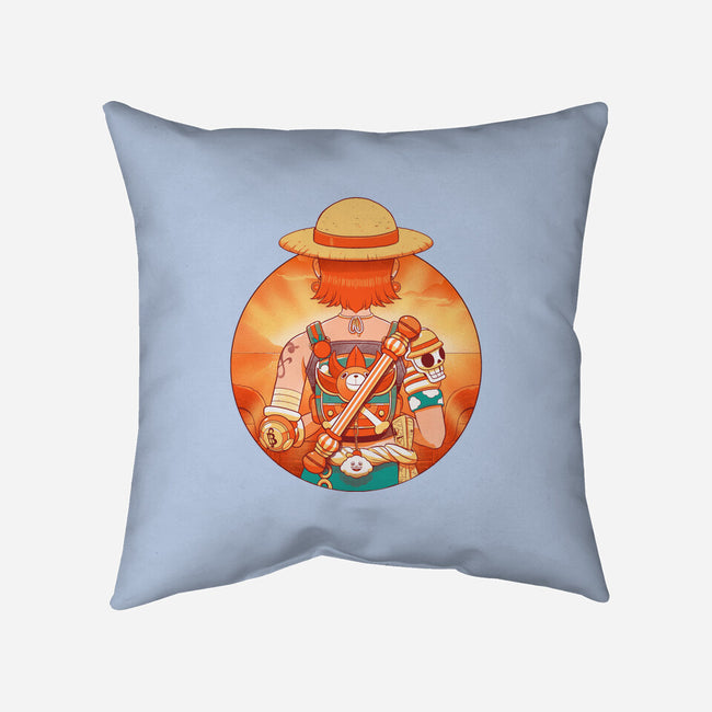 Summer Piece-None-Non-Removable Cover w Insert-Throw Pillow-Bruno Mota