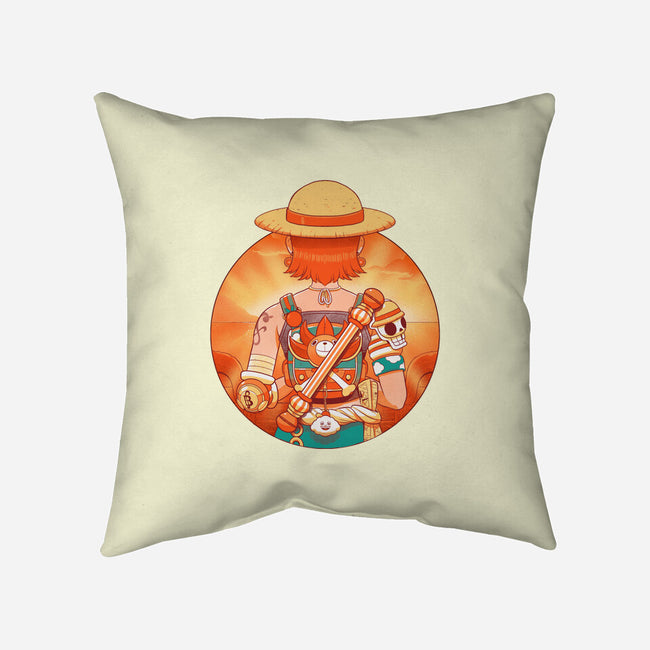 Summer Piece-None-Non-Removable Cover w Insert-Throw Pillow-Bruno Mota