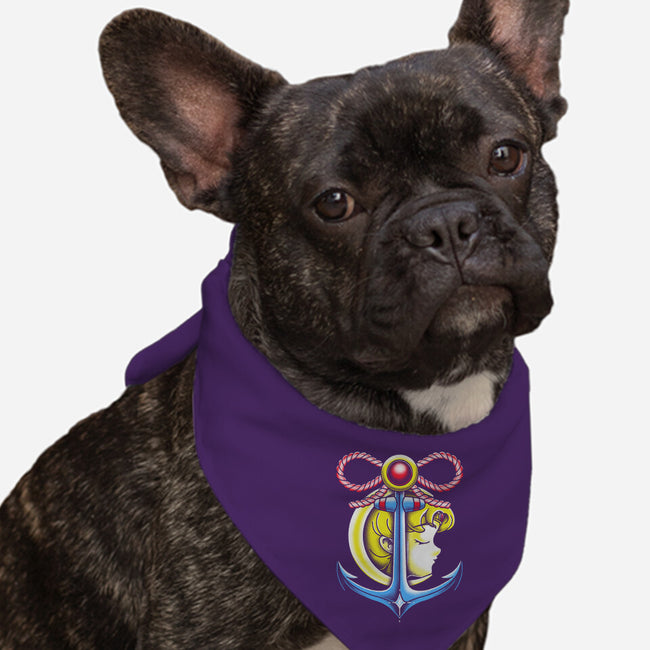 Anchor Moon-Dog-Bandana-Pet Collar-estudiofitas