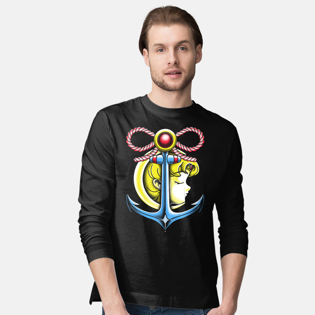 Anchor Moon-Mens-Long Sleeved-Tee-estudiofitas