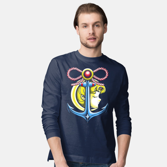 Anchor Moon-Mens-Long Sleeved-Tee-estudiofitas