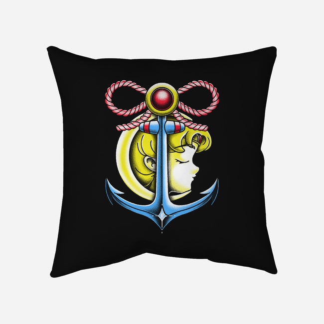 Anchor Moon-None-Non-Removable Cover w Insert-Throw Pillow-estudiofitas