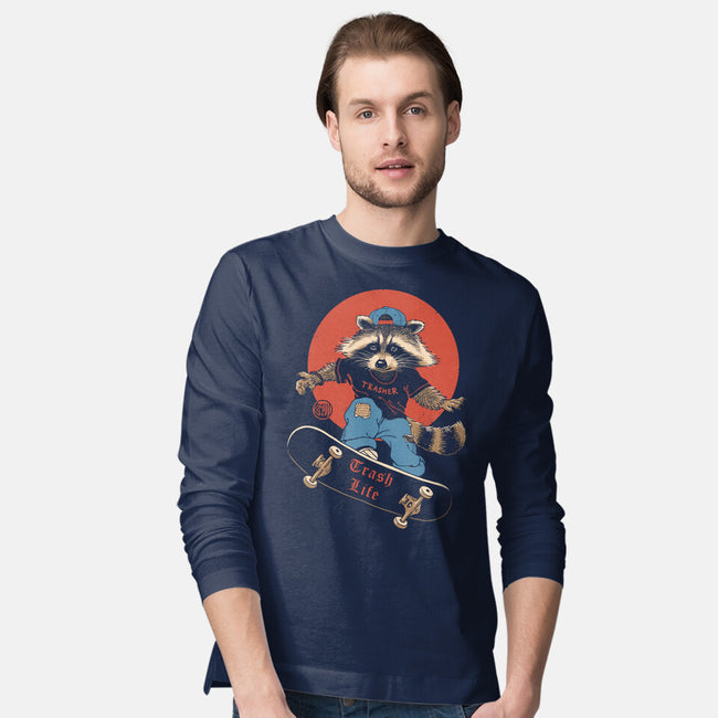 Trasher On Skates-Mens-Long Sleeved-Tee-vp021