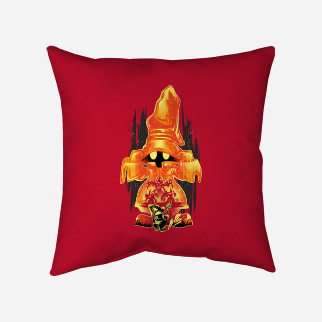 Black Wizard Vivi-None-Removable Cover-Throw Pillow-hypertwenty