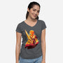 Ultimate Weapon-Womens-V-Neck-Tee-hypertwenty