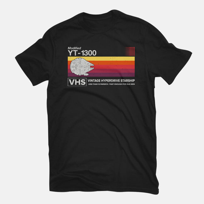 Vintage Hyperdrive Starship-Mens-Basic-Tee-retrodivision