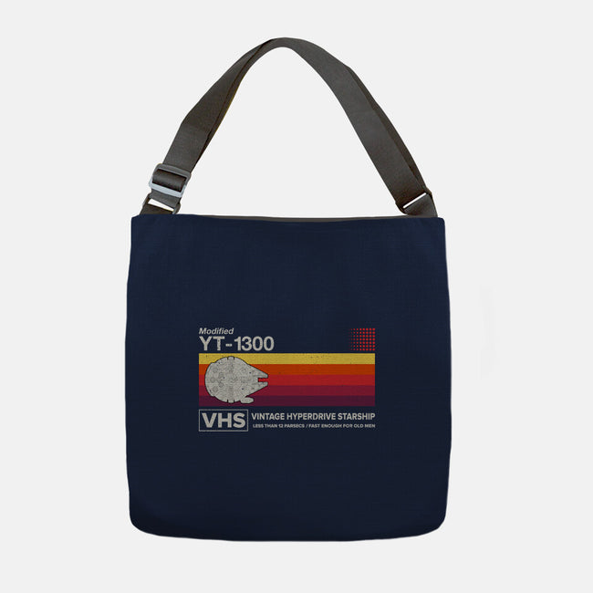 Vintage Hyperdrive Starship-None-Adjustable Tote-Bag-retrodivision