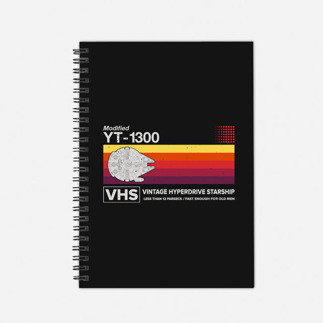 Vintage Hyperdrive Starship-None-Dot Grid-Notebook-retrodivision