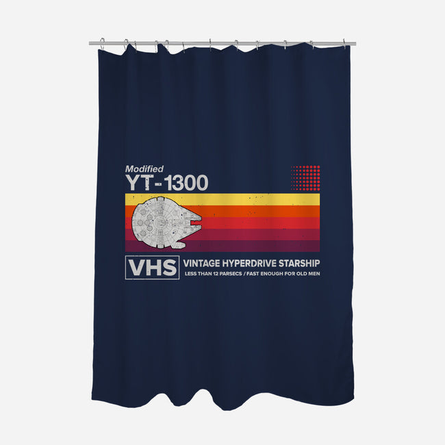 Vintage Hyperdrive Starship-None-Polyester-Shower Curtain-retrodivision