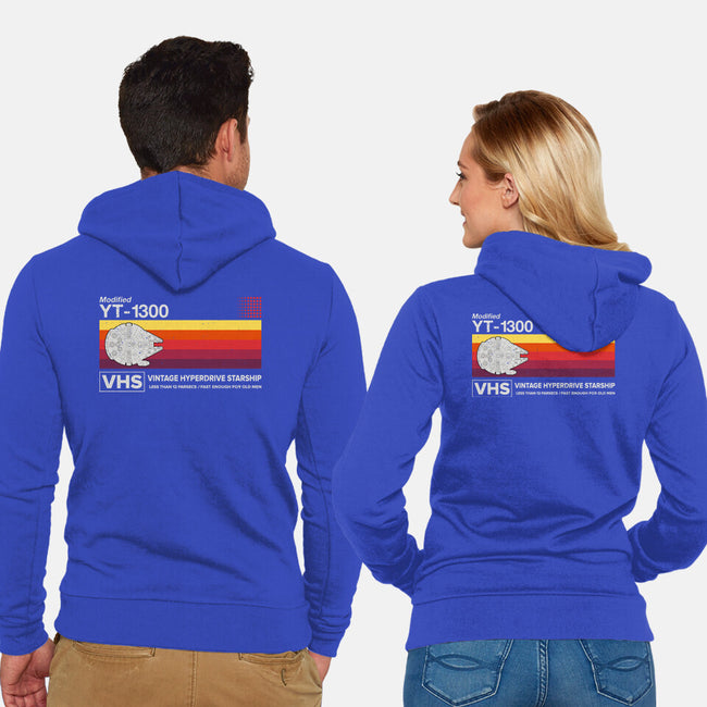 Vintage Hyperdrive Starship-Unisex-Zip-Up-Sweatshirt-retrodivision