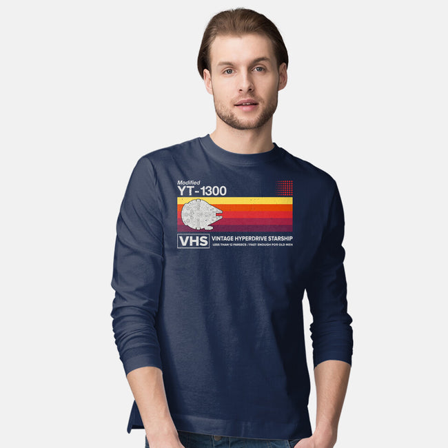 Vintage Hyperdrive Starship-Mens-Long Sleeved-Tee-retrodivision