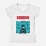 DUN DUN-Womens-V-Neck-Tee-Tronyx79