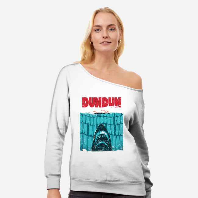 DUN DUN-Womens-Off Shoulder-Sweatshirt-Tronyx79