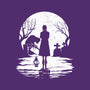 Spooky Moon-Womens-Fitted-Tee-GrayspellHouse