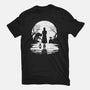 Spooky Moon-Womens-Basic-Tee-GrayspellHouse