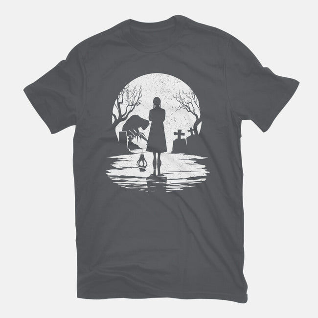 Spooky Moon-Mens-Basic-Tee-GrayspellHouse