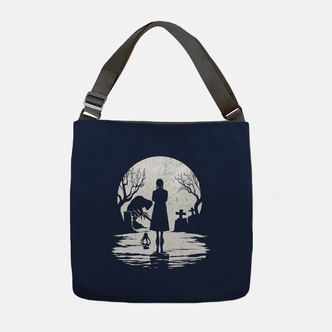 Spooky Moon-None-Adjustable Tote-Bag-GrayspellHouse