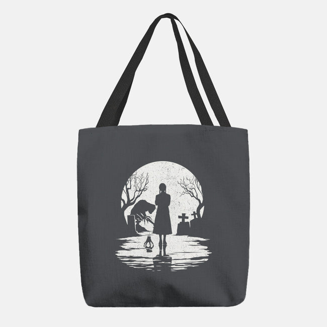 Spooky Moon-None-Basic Tote-Bag-GrayspellHouse