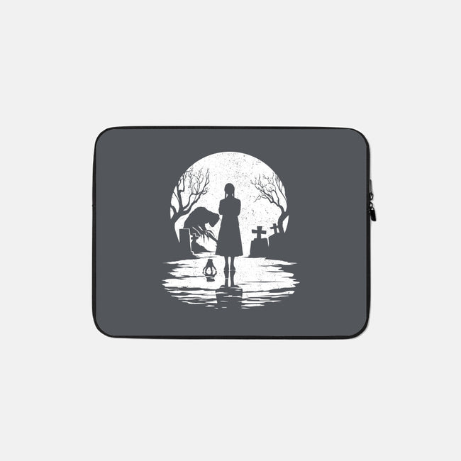 Spooky Moon-None-Zippered-Laptop Sleeve-GrayspellHouse