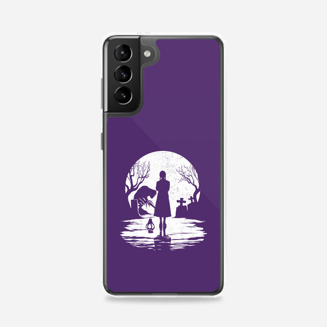 Spooky Moon-Samsung-Snap-Phone Case-GrayspellHouse