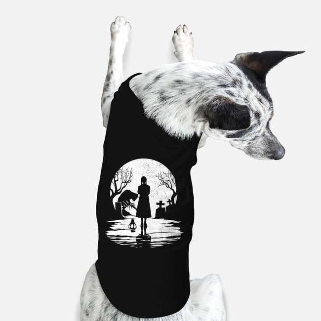 Spooky Moon-Dog-Basic-Pet Tank-GrayspellHouse