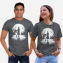 Spooky Moon-Unisex-Basic-Tee-GrayspellHouse