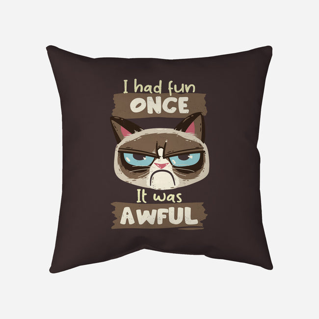 Awful Fun-None-Removable Cover w Insert-Throw Pillow-Xentee