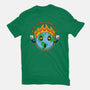 Happy Earth-Womens-Fitted-Tee-Kladenko