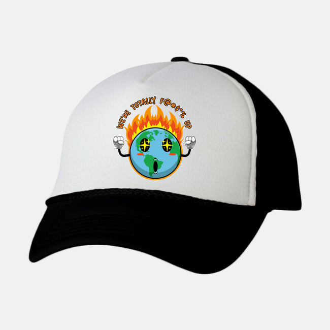 Happy Earth-Unisex-Trucker-Hat-Kladenko