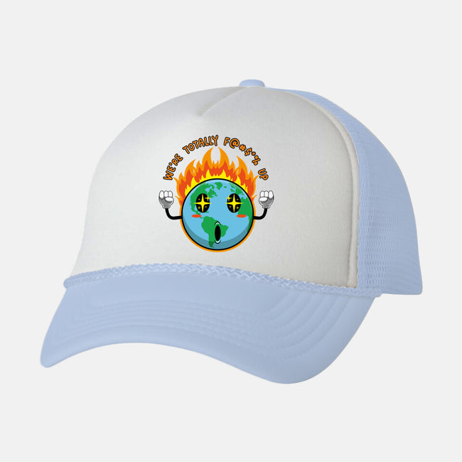 Happy Earth-Unisex-Trucker-Hat-Kladenko