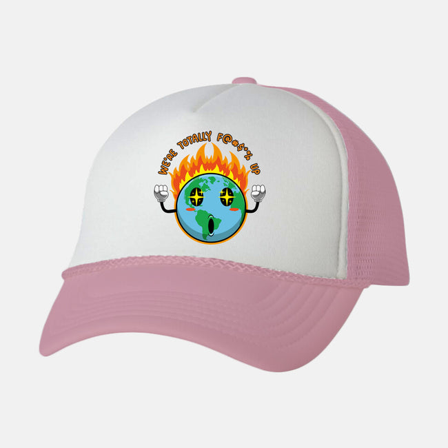 Happy Earth-Unisex-Trucker-Hat-Kladenko