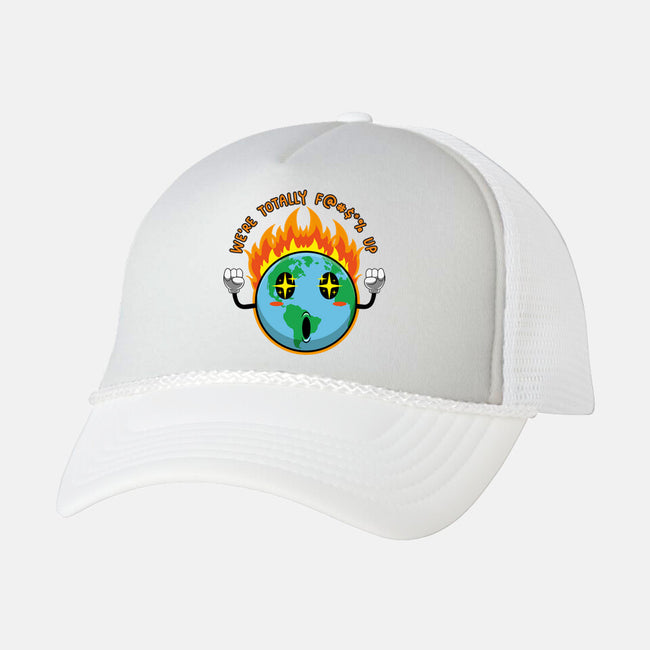 Happy Earth-Unisex-Trucker-Hat-Kladenko