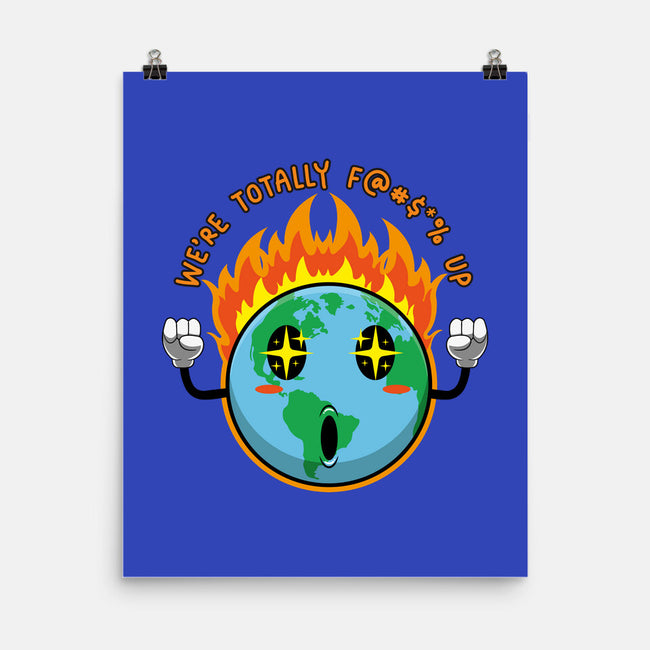 Happy Earth-None-Matte-Poster-Kladenko