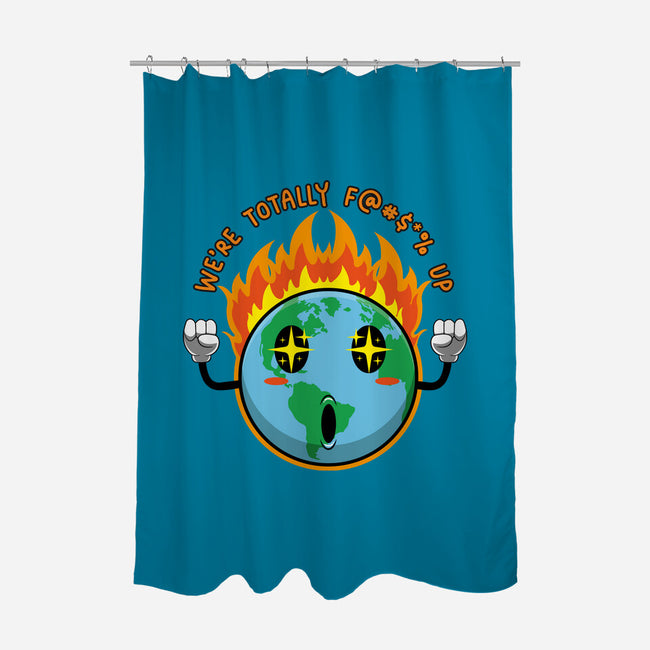 Happy Earth-None-Polyester-Shower Curtain-Kladenko