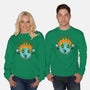 Happy Earth-Unisex-Crew Neck-Sweatshirt-Kladenko