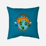 Happy Earth-None-Non-Removable Cover w Insert-Throw Pillow-Kladenko