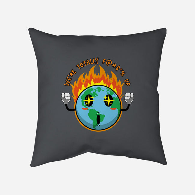 Happy Earth-None-Removable Cover w Insert-Throw Pillow-Kladenko