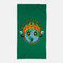 Happy Earth-None-Beach-Towel-Kladenko