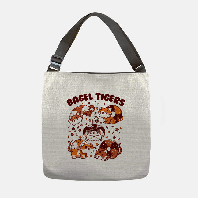 Bagel Tigers-None-Adjustable Tote-Bag-tobefonseca