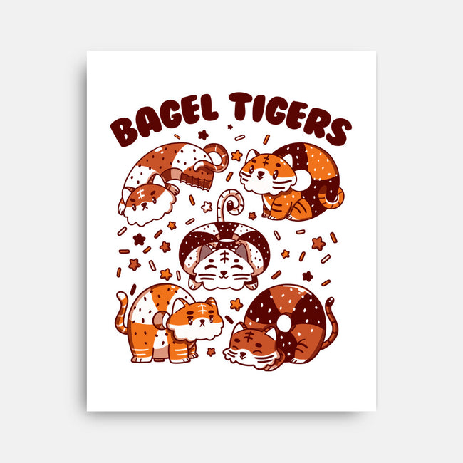 Bagel Tigers-None-Stretched-Canvas-tobefonseca