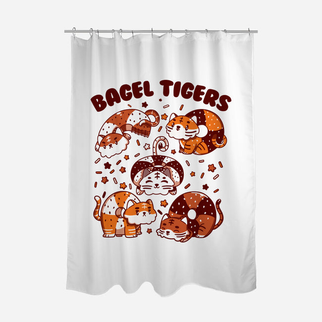 Bagel Tigers-None-Polyester-Shower Curtain-tobefonseca