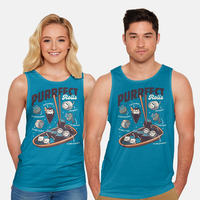 Purrfect Rolls-Unisex-Basic-Tank-tobefonseca