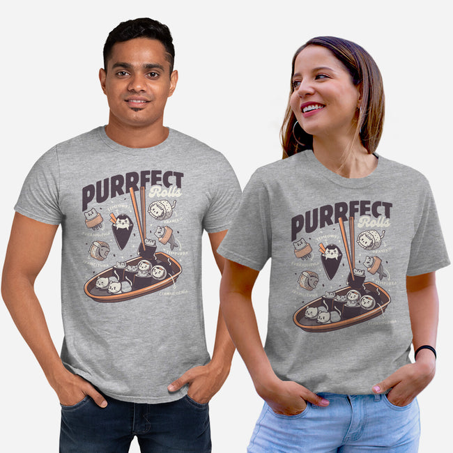 Purrfect Rolls-Unisex-Basic-Tee-tobefonseca