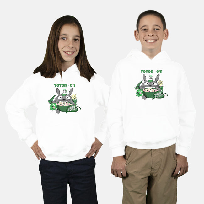 Forest Spirit Cereal-Youth-Pullover-Sweatshirt-MurderBeanArt