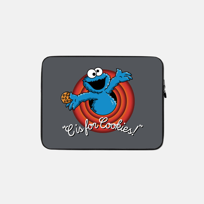 C Is For Cookies Folks-None-Zippered-Laptop Sleeve-Barbadifuoco