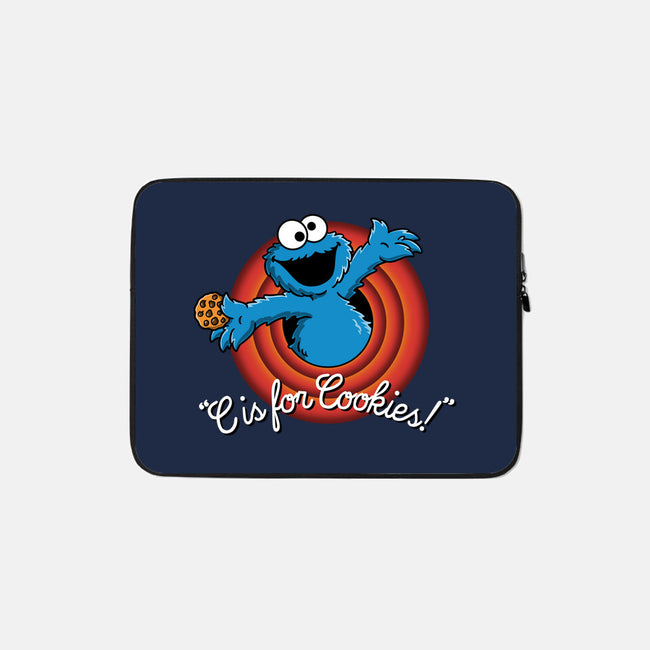 C Is For Cookies Folks-None-Zippered-Laptop Sleeve-Barbadifuoco