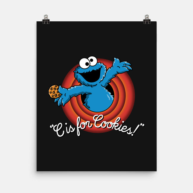 C Is For Cookies Folks-None-Matte-Poster-Barbadifuoco