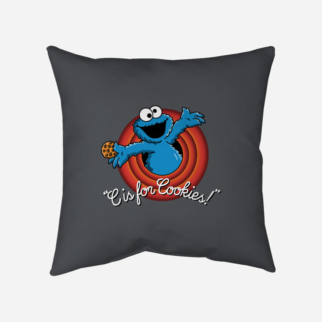 C Is For Cookies Folks-None-Removable Cover w Insert-Throw Pillow-Barbadifuoco