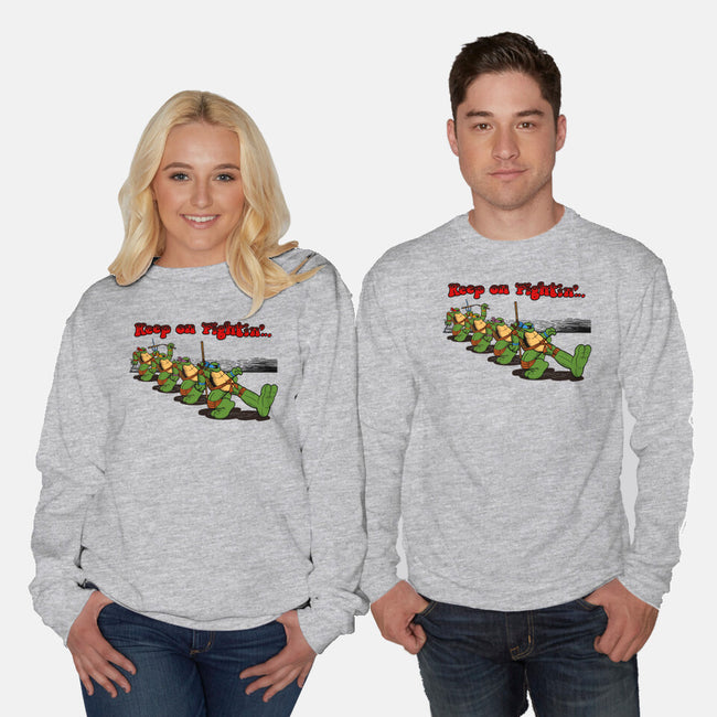 Keep On Fightin-Unisex-Crew Neck-Sweatshirt-JCMaziu