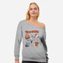 Slow Foods-Womens-Off Shoulder-Sweatshirt-tobefonseca